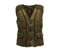 Walker & Hawkes - Baby Kids Tweed Waistcoat Bodywarmer Fitted Gilet Wool - Light Sage 16 (12-18 Months)