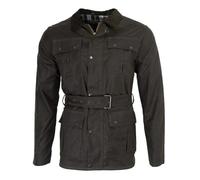 Walker & Hawkes - Men's Wax Grafton Motorcycle Jacket - Olive - Small