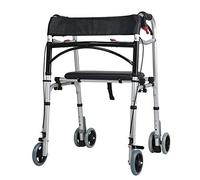 Walker,Heavy Duty Seniors Medical Rollator Walker, Foldable Adults Walkers with 4 Wheels, Bath Seat & Hand Brake, Load 150kg/330lbs Times
