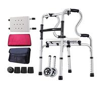 Walker, Heavy Duty Walker for Seniors Tall People, Aluminum Step Assist, Adjustable Height Non-Slip, in Inside Outside House, Load 180kg(400 lbs) kxtmm