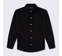 Walker & Hunt Men's Mason Overshirt in Black | Size: Medium Walker & Hunt Black M