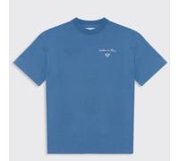 Walker & Hunt Men's St Tropez Tennis Club Tee in Blue | Size: Large Walker & Hunt Blue L