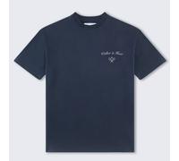 Walker & Hunt Men's St Tropez Tennis Club Tee in Navy | Size: XL Walker & Hunt Navy XL