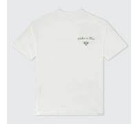 Walker & Hunt Men's St Tropez Tennis Club Tee in Off-White | Size: Medium Walker & Hunt Off-White M