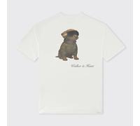Walker & Hunt Men's The Après Pup Tee in White | Size: XL Walker & Hunt White XL