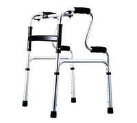 Walker, Lightweight 2.3kg Foldable Adult Seniors Rollator Assistive Walkers Climbing on The Downhill Walking Fram Aid 4 Leg Crutch|Aluminum Alloy | Adjustable Height 70-88cm| Max Load 160kg Little