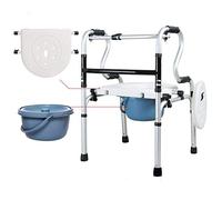 Walker, Lightweight Aluminium Wheeled Folding Walking Frame with Arm Rest Mobility Aid Lower Limb Trainer Standard Walker It's so Kind of You