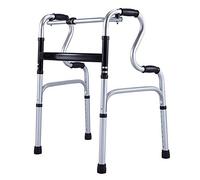 Walker,Lightweight Walking Frame Standard Walkers Rollator Walker Folding Forearm Support with Seat Four Wheeled Rollator for Elderly/Disabled (Four-Legged Tube) kxtmm