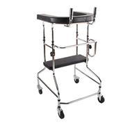 Walker/Lower Limb Training and Rehabilitation Equipment Standing Walk Stand/Walk Aid Stand Frame with Seat Wheel Rehabilitation Device,
