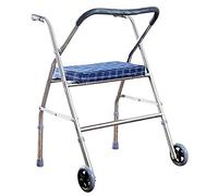 Walker,Medical Rollator Walker, 2 Wheel Foldable Compact Rolling Walker with Seat, for Adult, Elderly Handicap kxtmm