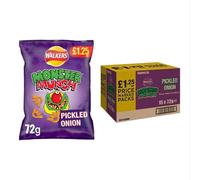Walker Monster Munch Pickled Onion Snacks Crisps Case of 15x72g