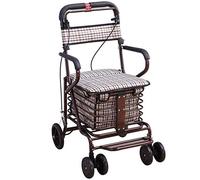 Walker, Portable Old Man Portable Folding Trolley Shopping Cart Help Walker Elderly Household Supermarket Shopping Cart kxtmm