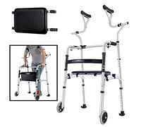 Walker, Progressive Tall Stand Upright Walker for Seniors, Elderly & Adults & Disabled - Heavy Duty Rolling Medical Rollator, Load 180kg/400lbs kxtmm