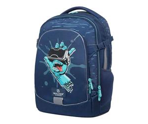 Walker school backpack with laptop compartment Fame 2.0 Backpack 28L Graffiti Hand dark blue