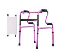 Walker,Shower Chair with Removable Pad,Foldable Bariatric Walker,Walking Zimmer Frame Aluminum Armrest Adjustable Height Cane Holder kxtmm