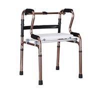 Walker,Shower Chair with Removable Pad,Foldable Bariatric Walker,Walking Zimmer Frame Aluminum Armrest Adjustable Height Cane Holder kxtmm