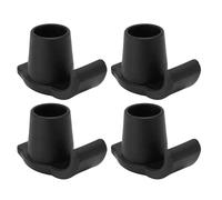 Walker Ski Glides Anti Slip Mobility Aid 4PCS Set for Seniors TPR PP Material 85mm Length 50mm Height 35mm Width (Negro)