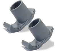 Walker Ski Glides for Folding Walkers | Non-Slip Winter Walker Accessories Tips for Outdoor Use | Fits Standard Rollators & Walkers with 1-1/8 Inch Legs - Set of 2, Grey