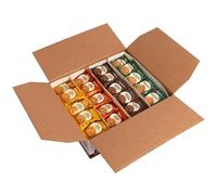 Walker-ss Shortbread Catering Assorted 100 x 25g Variety Biscuit Twin Packs, Golden Oat, Belgian Chocolate, Salted Caramel & Stem Ginger Biscuits