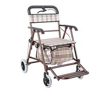 Walker, Walker Shopping Basket Trolley Foldable with Brake Give The Elderly The Best Gift Crutch Old Man Shopping Cart 75kg Load kxtmm