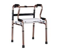Walker,Walking Frame Folding Aluminium Limited Mobility Aid Elderly Walker Adjustable Height Rollator with Bath Seat kxtmm