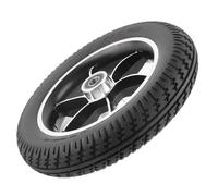 Walker Wheels Replacement, Wheelchair Wheels Replacement 12mm 6001 Bearing 10in Solid Tyre Rubber For Walker Inflatable Caster For Electric Front Wheelchair