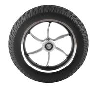 Walker Wheels Replacement, Wheels For Walker 10in Solid Tyre Rubber 12mm 6001 Bearing Wheelchair Replacement Inflatable Caster For Electric Front Wheelchair