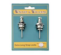 Walker & Williams Extra Long Deep Barrel Strap Locks for Thick Guitar Straps