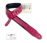 Walker & Williams G-106 Deep Red Strap with Padded Glove Leather Back