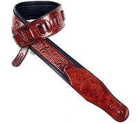 Walker & Williams GB-106 Black Cherry Padded Glove Leather Strap Live Oak Pattern