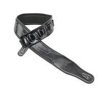 Walker & Williams GB-136 Black Native American Feather Padded Guitar Strap