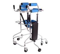 Walker with Seat Baby, Walker with Wheels, Adjustable for Toddlers Kids Teens with Special Needs, Rehabilitation Standing Frame, Standing Frame with Cushion,8-B