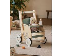 Walker with Seat for Doll, in FSC®100% Wood green