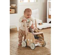 Walker with Seat for Doll, in FSC® Wood pink