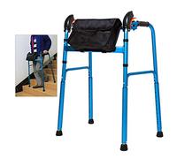 Walker Without Wheels, Bariatric Walking Frame for Seniors Wide, Adult Elderly Walkers for Stairs Indoor Outdoor Adjustable Lightweight Portable Folding, Mobility Aid for Handicap kxtmm