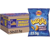 Walker Wotsits Really Cheesy Snacks Crisps Case of 32 x 22.5g