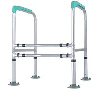 Walkers，Aluminium Walking e, Assist Folding Walker, Toilet Armrest Lightweight Adjustable Height for Seniors tors, Portable Transit Travel Chair