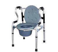 Walkers，Aluminum Walker/Portable Folding Walking Aid/Adult Toilet Chair/Walking Frame Save Space Load 300 lbs