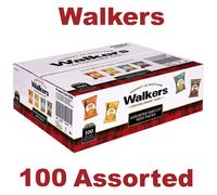 Walkers Assorted Biscuit Mini Packs 100 x 25g Packets