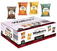 Walkers Assorted Cookie Shortbread Variety Mini Packs Biscuits, Stem Ginger, Salted Caramel, Golden Oat, Belgian Chocolate, 100pk x 25g New