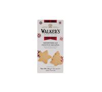 Walker's Assorted Shortbread in Festive Shapes 60g Carton (Pack of 6) All Butter Taste with a Crunchy, Crumbly Texture - Includes Christmas Tree, Bell, Star and Santa Claus Shaped Christmas Cookies