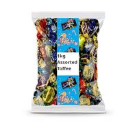 Walkers Assorted Toffee 1kg Bulk Bag, Individually Wrapped Sweets | Classic Variety Selection for Sharing and Gifting | Professionally Packed for Freshness