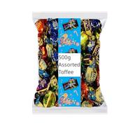 Walkers Assorted Toffee Bag - 500g | Classic British Sweets & Candies | Perfect for Sharing, Parties & Gifts | Rich, Creamy Toffee Assortment