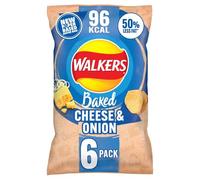 Walkers Baked Cheese & Onion Multipack Snacks Crisps 6 x 22g