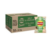 Walkers Baked Salt Vinegar Snacks Crisps 32 x 375g