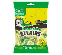 Walkers Banana Split Eclairs 150g Bags Toffee Sweets (12 Pack)
