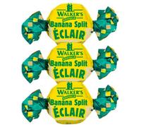 Walkers Banana Split Toffees - Creamy Banana and White Chocolate Toffee Candy, Classic British Chewy Sweets 16 oz - 1 lbs - 454g