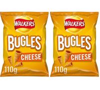 Walkers Bugles Cheese Sharing Snacks 110g (Pack of 2)