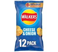 Walkers Cheese & Onion Multipack Crisps 12x25g