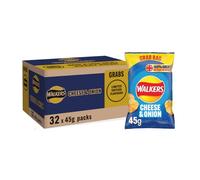Walkers Cheese & Onion Crisps Grab Bag 45g
